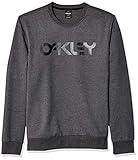 Oakley Mens Herren B1B Crew Sweatshirt, Blackout Lt Htr, Klein