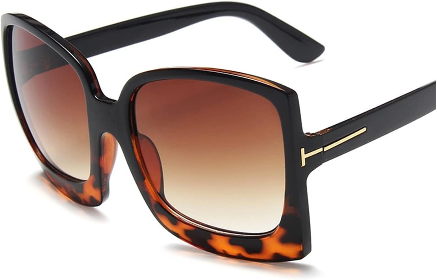 Oversized sunglasses for women and men Transparent gradual change sunglasses Large frame glasses UV400