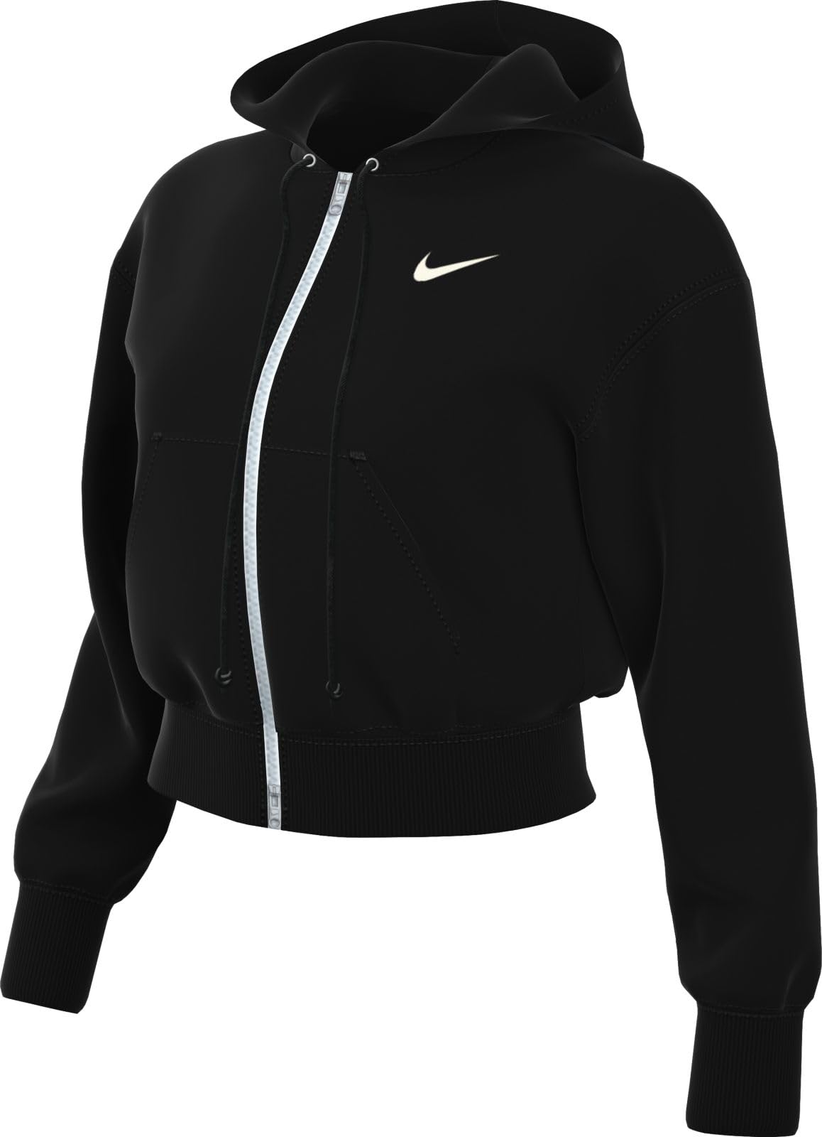 Nike Sportswear HV2426 Phoenix Damska kurtka polarowa z krótkim krojem i szerokim krojem