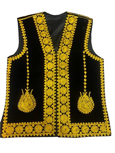 Afghan Men Traditional Golabaton Embroidered waistcoat