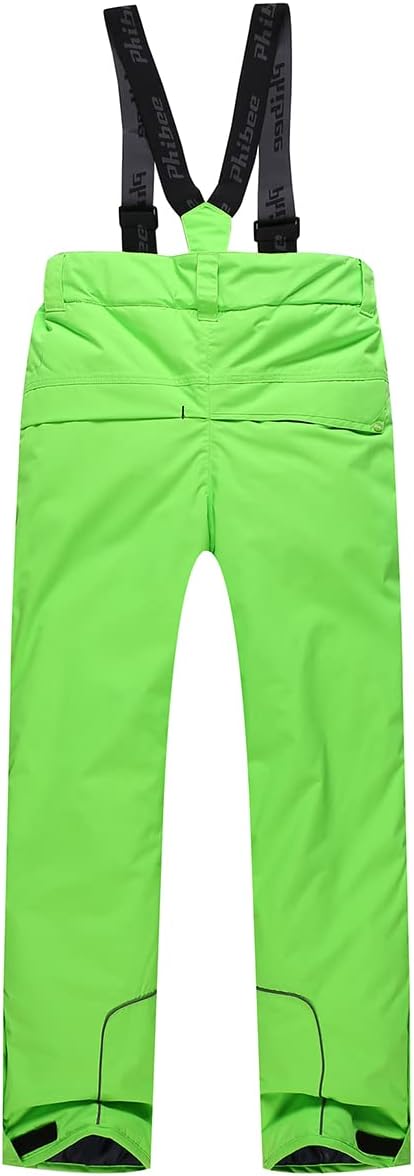 PHIBEE Boys' Waterproof Breathable Polyester Snowboard Ski Pants