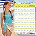 Luarisgur Sea Turtle Beach One Piece Swimsuit Girls with Cover Up Fashion Bathing Suit for Girls 8-10 with Beach Coverups Wrap Skirts 2 Piece Set Kids Swimsuits for Summer Vacation Beach Pool Party