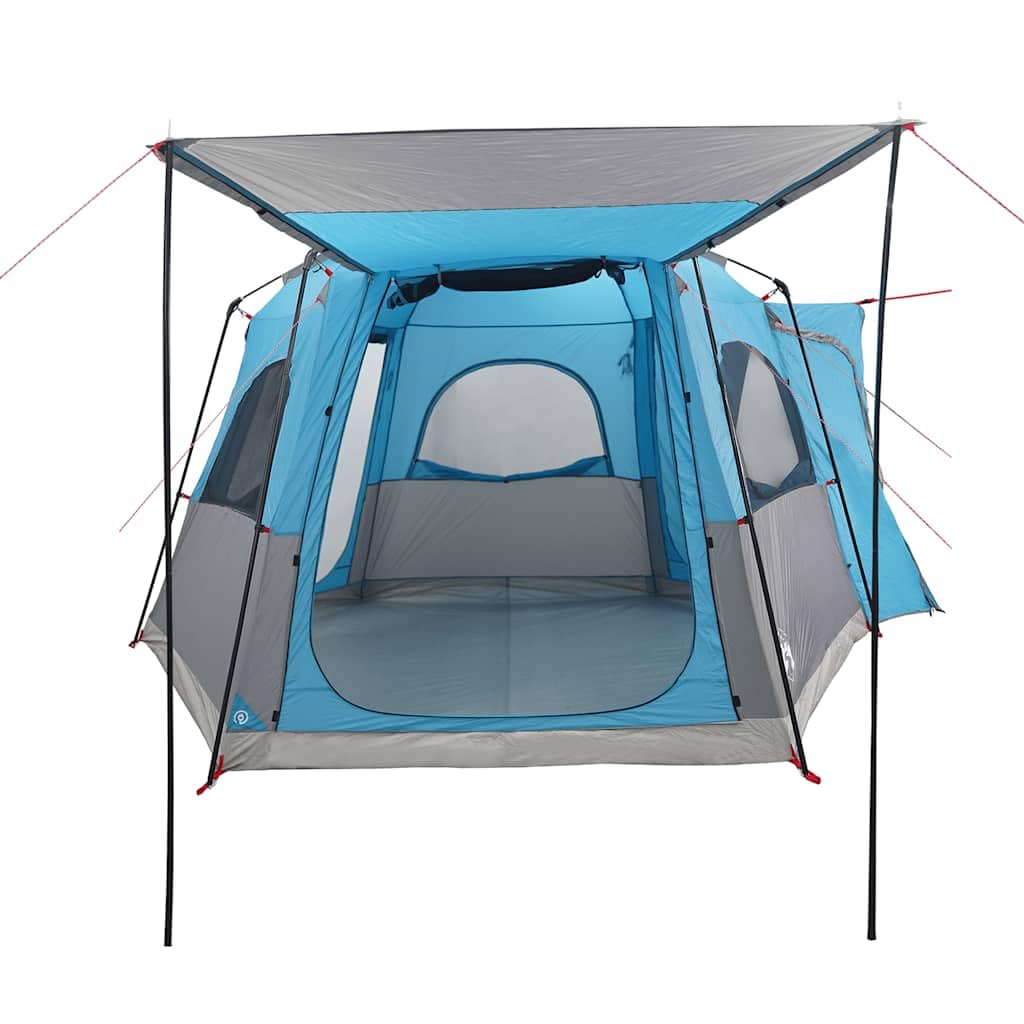 Tenda per auto 4 persone impermeabile verde, facile da montare accessorio da campeggio per auto con rivestimento in poliestere PU e cuciture nastrate per interni asciutti.