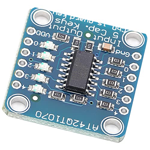 Generic AT42QT1070 5-Pad Module, Capacitive Touch Sensor Module Sensor Module with Pin Header Capacitive Screen Module Board for Sensor Module, Genericrxd7m0yfn1