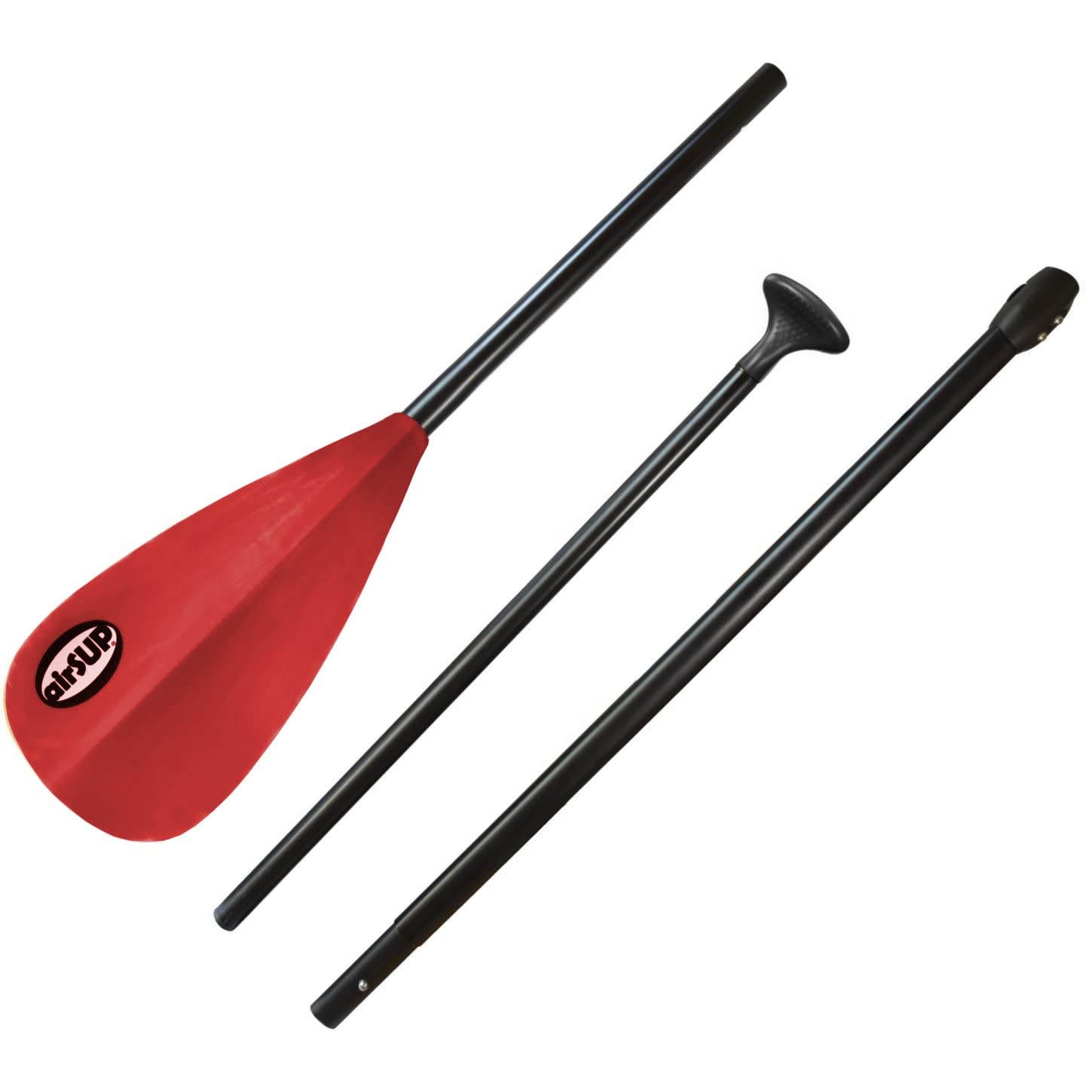 Tough 3 Piece Compact Paddle for Inflatable SUP Light 33oz with NO TWIST - Oval Shaft by airSUP