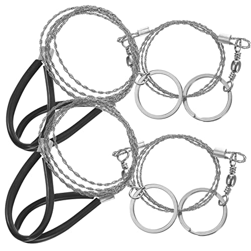 BRIGHTFUFU Camping Chainsaw Survival Pocket Chainsaw Wire Saws Essential Outdoor Supplies