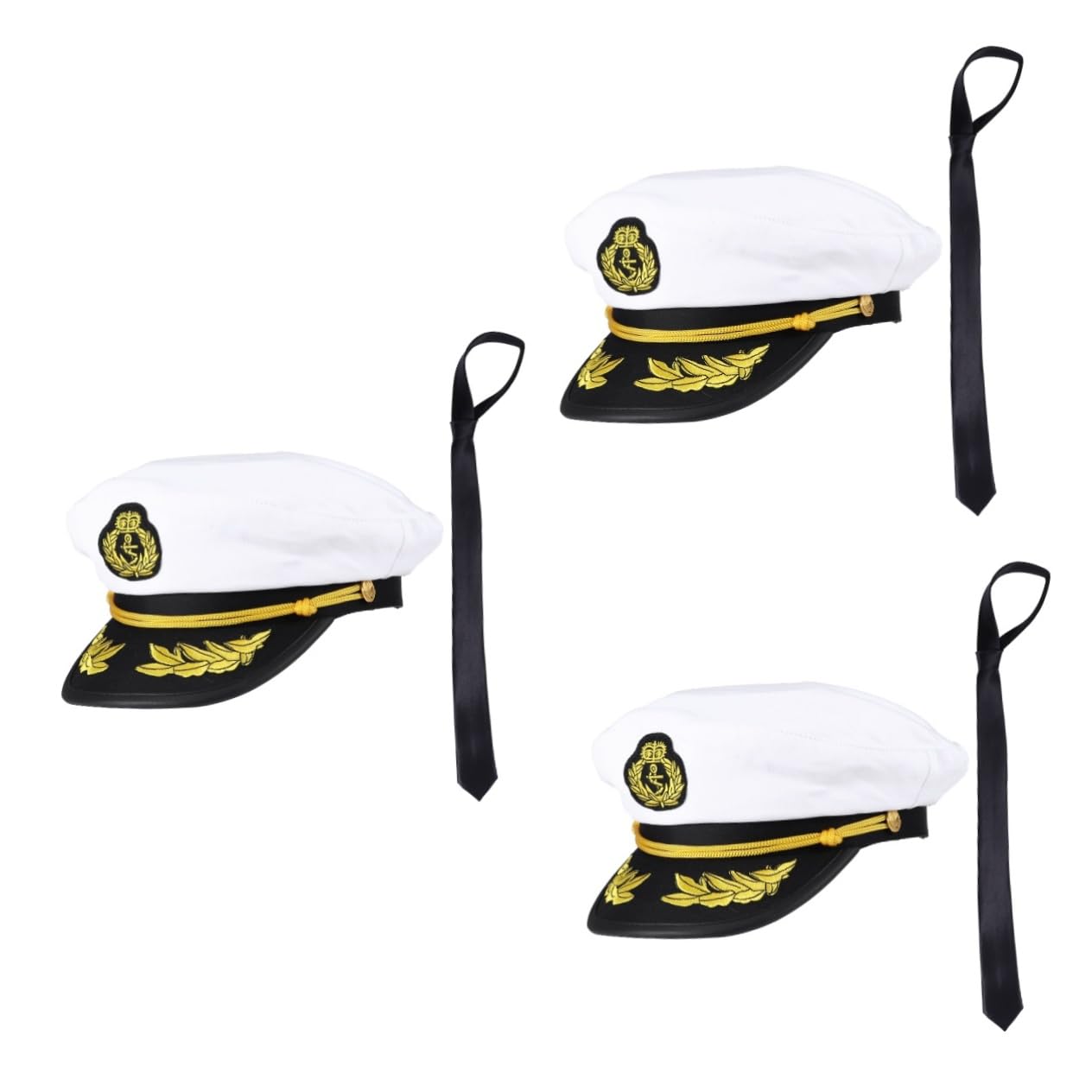 LIFKOME 3 Pz cappello da marinaio berretto da marinaio capitani cappelli adulti cappelli da per uomo divisa da cappello da costume da festa