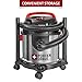 PORTER-CABLE PCX18301-4B 4 Gallon 4 HP Wet/Dry Vacuum, Stainless Steel Light Weight Portable Shop Vacuum, 3 in 1 Function with Attachments