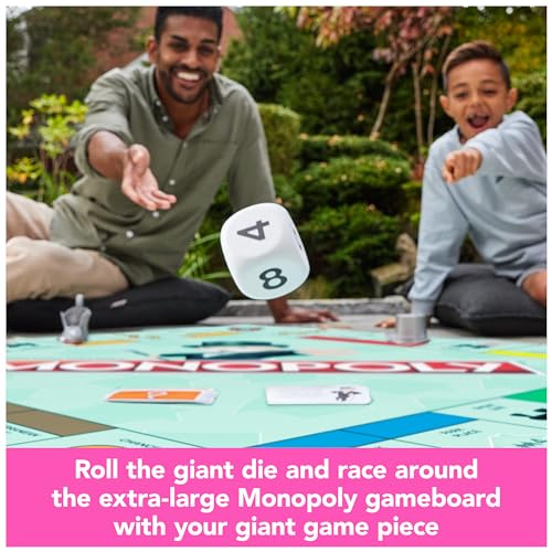 Spin Master Games Monopoly Giant Edition Oversized Classic Kids Board Game - image 4