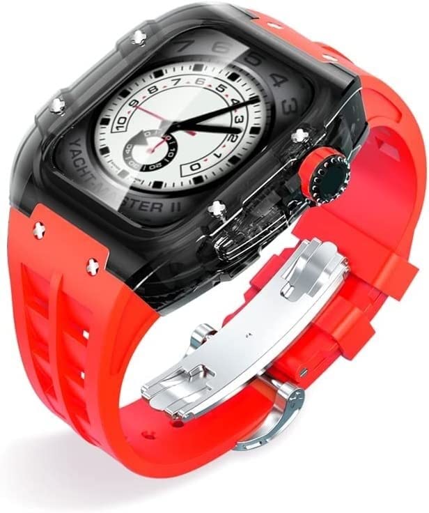 Boîtier rigide en polycarbonate 44 mm antichoc avec bracelet étanche pour Apple Watch