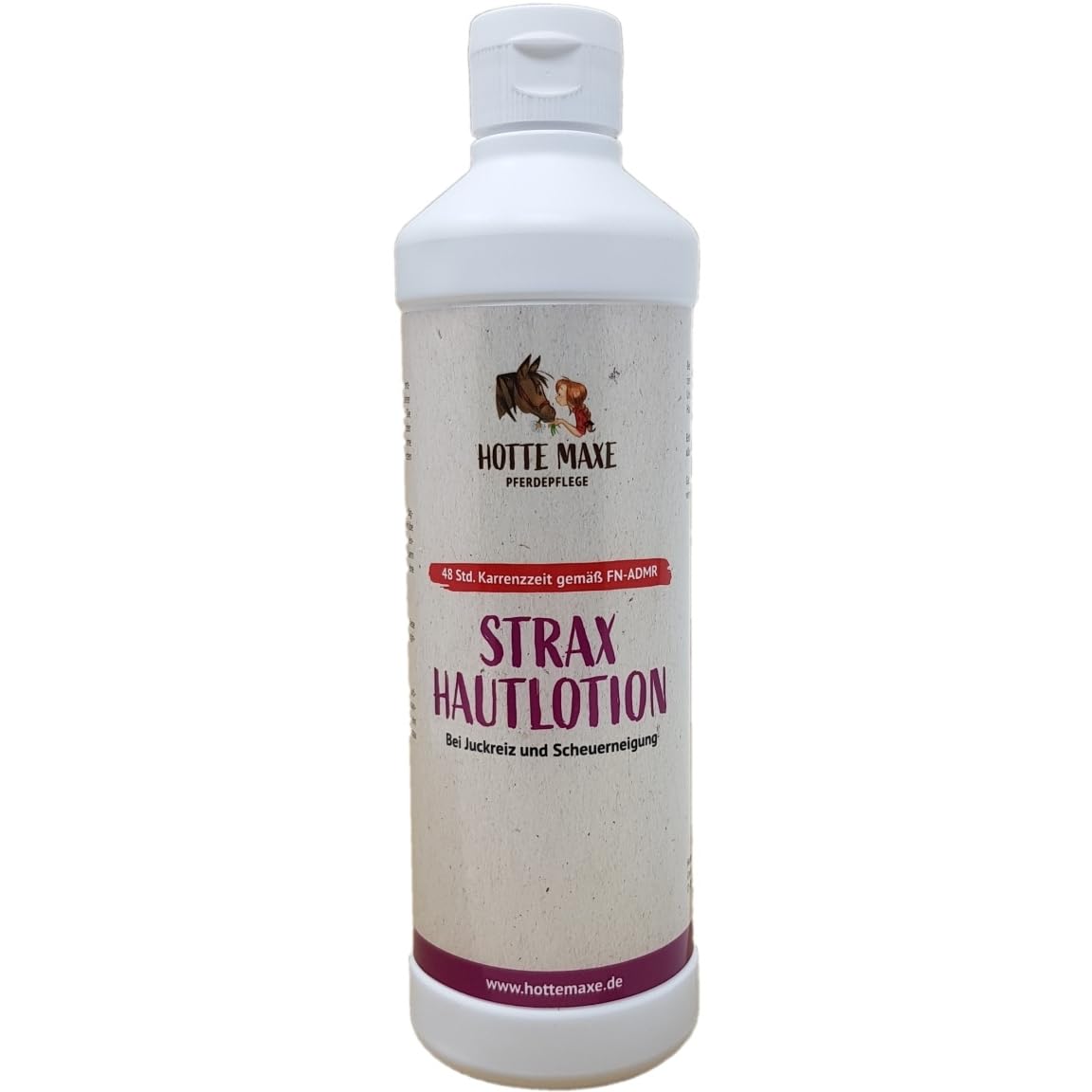 RL24 Hotte Maxe - Strax Hautlotion für Pferde – 2 x 500 ml Flasche (2er Set)
