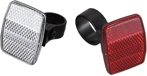 Fahrrad-Reflektoren, 2025 verbesserter Fahrrad-Lichtreflektor, hinten vorne für Lenker, Sattelstange, 30,4 mm Lichter und Reflektoren, Radfahren