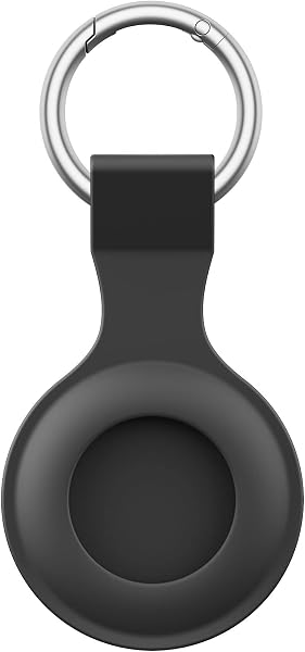 Oumida Coque AirTag Porte Clés pour Apple Airtag, Étuis en Silicone pour Apple Airtag avec Porte Clés, Mini Coque de Protection pour Apple AirTag Tracker pour Sacs à Dos - 2