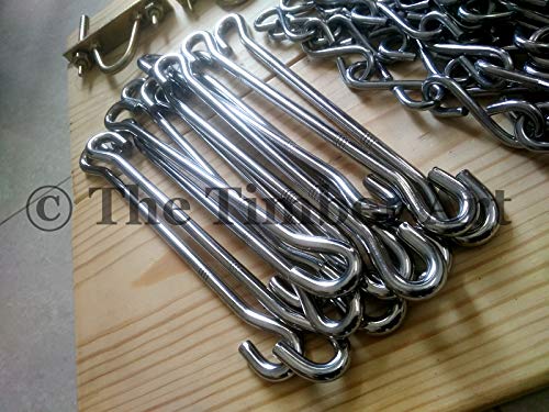 Image of Timber Art Stainless Steel Swing Fittings Set (7.5ft) jhula kadi Set jhula Chain jhula Set