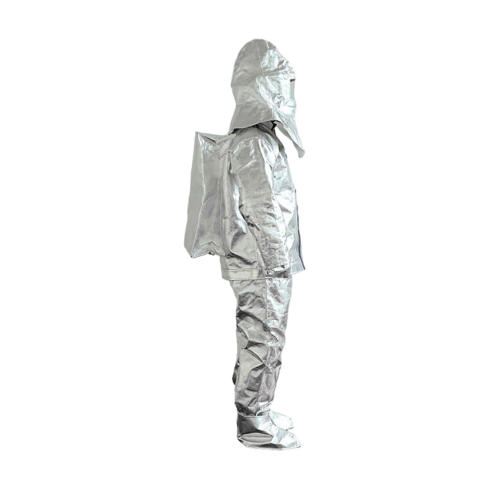 Colcolo 5 Stück Feuerschutzanzug Flammhemmender Schutzanzug Hitzebeständige Kleidung Aluminiumfolie Feuerfeste Kleidung Atmungsaktiv für Industrie