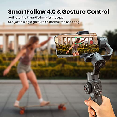 Zhiyun Smooth 5 Combo Gimbal Stabilizer para Smartphone, Handheld 3 Eixos Phone Gimbal, Estabilizado