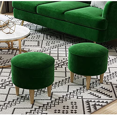 Banc à chaussures robuste pour l'entrée et tabouret de salon vert - 3