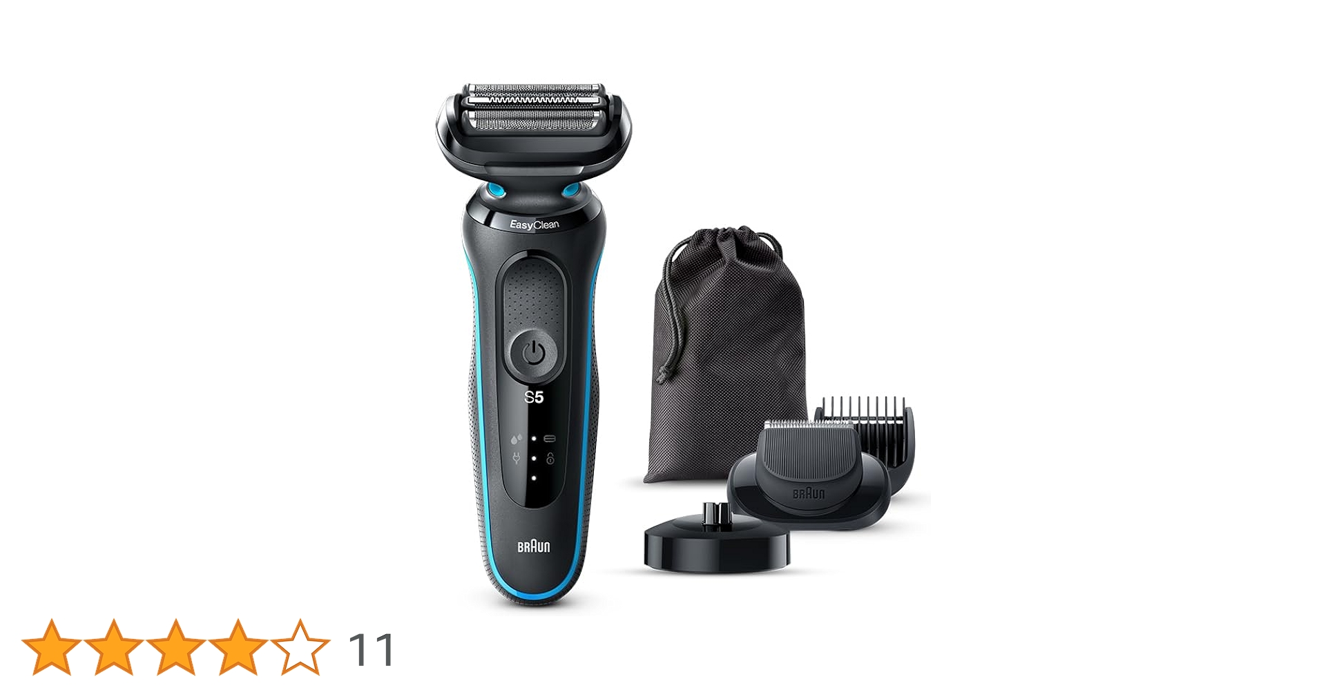 Amazon | 密着シリーズ5 充電式シェーバー 51-M4500cs-V ミントブルー