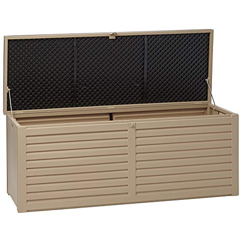 DKIEI 360L Garden Metal Storage Box Waterproof Outdoor Storage
