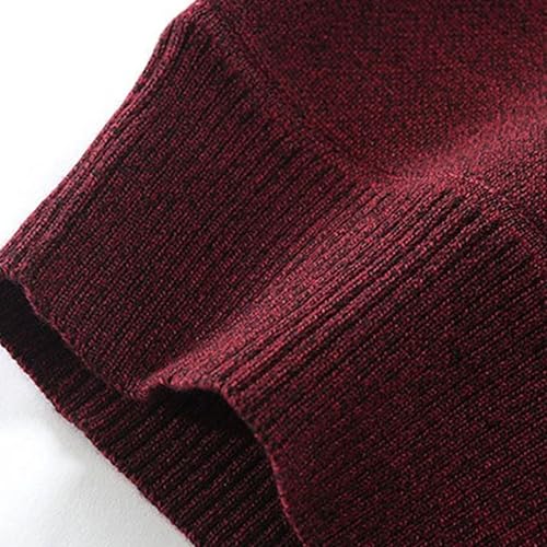 Men's Crew Neck Knit Cardigan Sweaters Men Long Sleeve Warm Knit Sweater Slim Fit Button Sweaters2