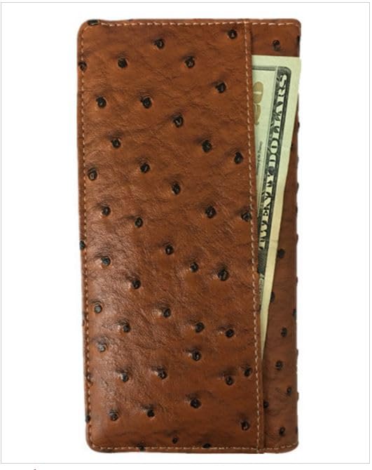 Praying Cowboy Mens Wallet Western Bifold Check Book Style W011-27 Ostrich Brown4