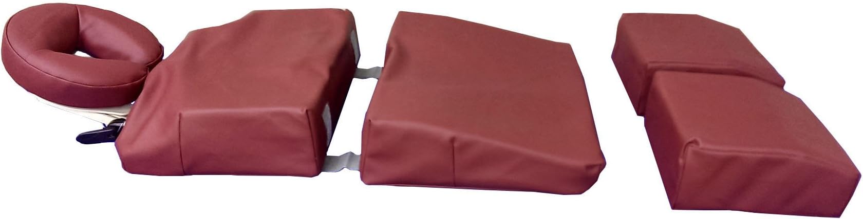 DevLon NorthWest Pregnancy Massage Cushion and Headrest Full Body Bolster Full Body Bolster Package Burgundy