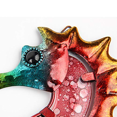 Hippocampe en métal durable pour embellir une clôture extérieure - 5