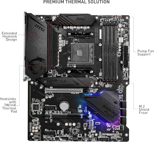 Image of Micro Center AMD Ryzen 7 5800XT Desktop Processor with MSI MPG B550 Gaming Plus V1 Gaming Motherboard (AM4, DDR4, PCIe 4.0, SATA 6Gb /s, M.2, USB 3.2 Gen 2, ATX)