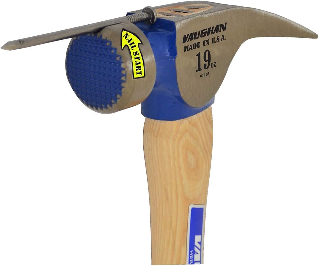 Vaughan 116-04 CF2HC 19-Ounce California Framer Hammer, Milled Face, Curved Handle