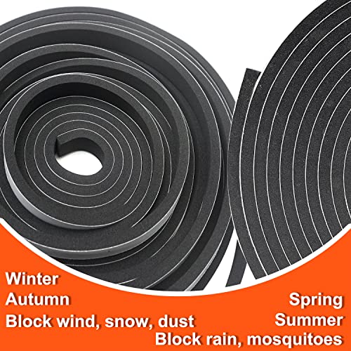 Zeqeey Schiuma autoadesiva in gomma espansa 12 mm