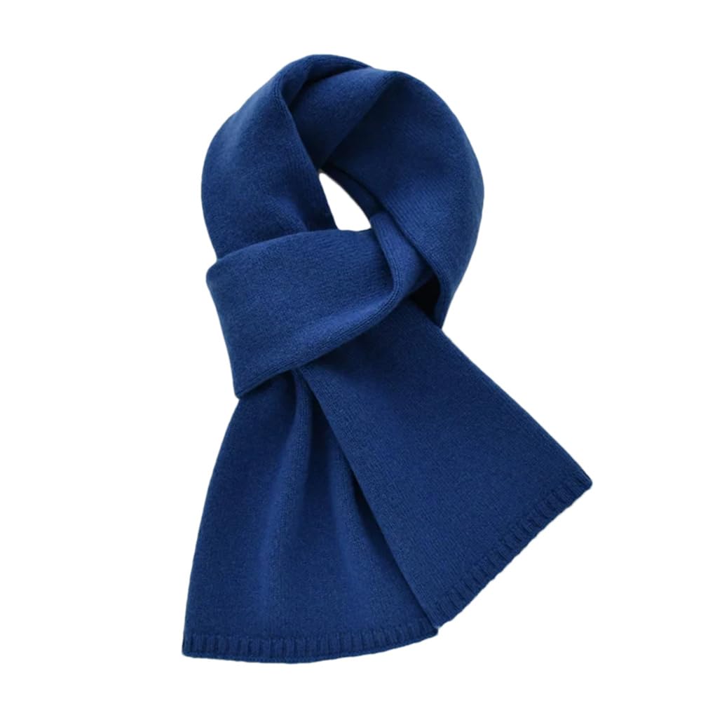 Bufanda de lana para mujer, cálida, simple, sólida, tejida, bufandas, regalos para niños y adultos
