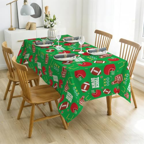 Image of Football Tablecloth 4 Pack Super Bowl Party Supplies Game Day Decor