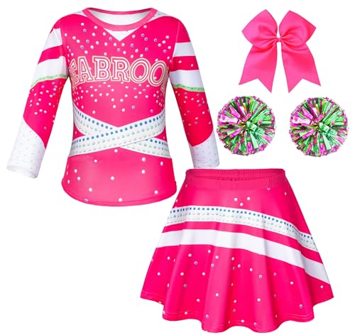 Opiniones y reviews de Ropa de Cheerleading y animación para Niño más recomendados. 46 Disfraz de animadora para niñas, uniforme de animación, fiesta de Halloween, cosplay, 5-6T