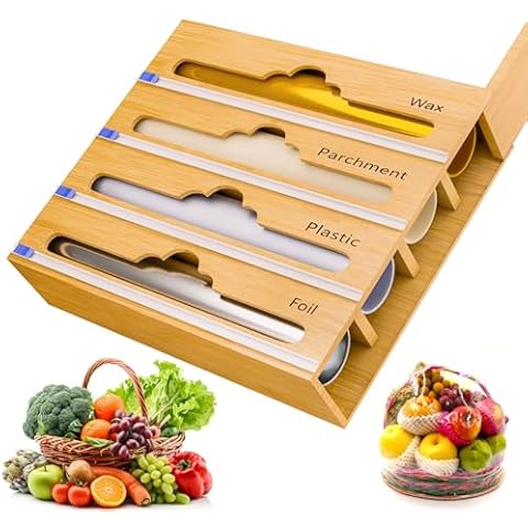 VROOFIX 4 in 1 Kitchen Wrap Dispenser Cover