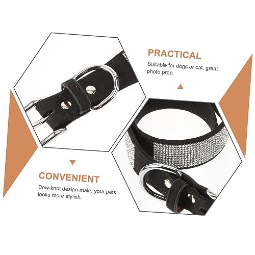 Angoily Hundehalsband Mit Borte Hundefliege Für Hunde Und Katzen Strapazierfähiges Material Süßer Und Modischer Look Praktisches Accessoire Für Tiere