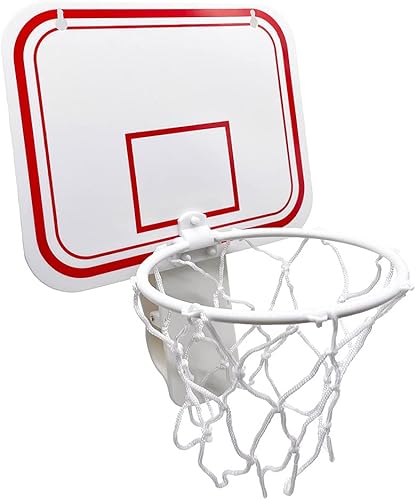 TaktZeit Clip de aro de baloncesto de oficina para basura, juego de baloncesto, tablero de baloncesto pequeño para canasta de basura en el baño,