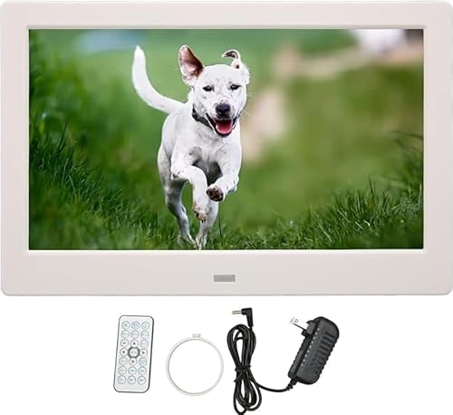 Porta-Retrato Digital Inteligente De 12 Polegadas (BRANCO), Porta-Retrato Digital De Alta Definição