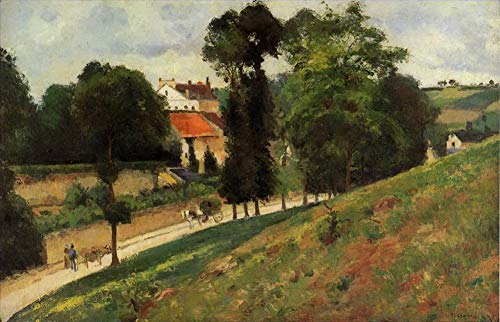 Toile Camille Pissarro route de Saint Antoine pour remplacer les impressions sans relief
