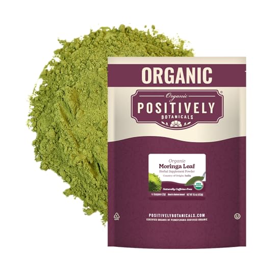 Organic Positively Botanicals Company, Moringa, Botanical Powder, 16 Ounce