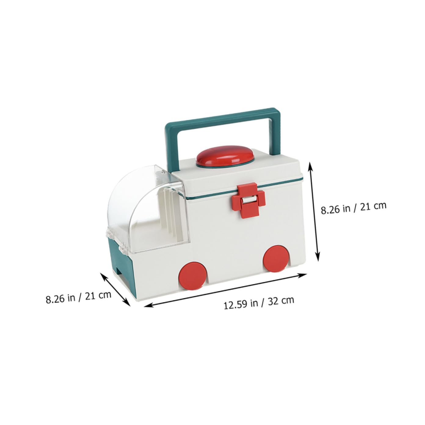 UKCOCO Caja De Almacenamiento Médica De Gran Capacidad Doble Organizador De Primeros Auxilios Para Hogar y Viajes Diseño Asa Para Fácil Transporte Para y Accesorios