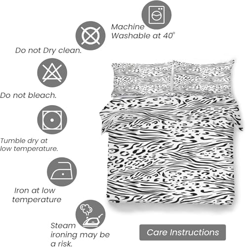 Housse de couette en microfibre douce 200x200 avec fermeture éclair zip