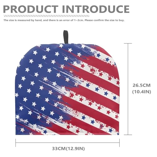 Image of Generic Hudotybom American Flag Tea Cozy for Teapot Insulated Large Teapot Cover to Keep Warm Tea Kettle Cover Machine Washable Coffee Pot Cloth Covers Kitchen Home Decorations, CZA49