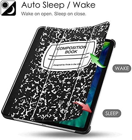 Fintie Case for iPad Pro 11-inch (4th / 3rd Generation) 2022/2021 with Pencil Holder - SlimShell Standing Hard Back Cover, Also Fit iPad Pro 11" 2nd / 1st Gen, Auto Sleep/Wake, Composition Book