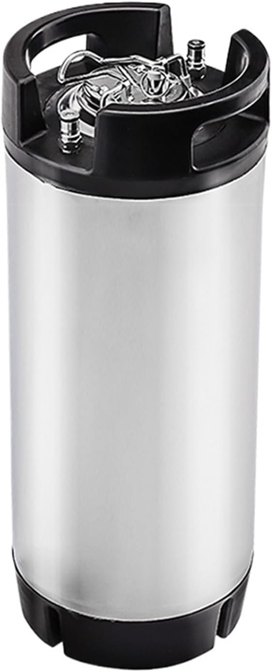 1Pcs 19L Ball Lock Keg,Stainless Steel Draft Beer Barrel With Keg Lid For Homebrew