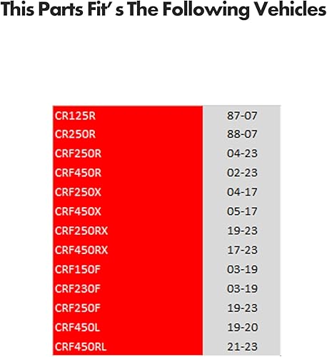 Miniatura 2 de SCAR Piñón trasero de aleación de aluminio compatible con HONDA CR CRF 125 150F 230F 250 250F 250R 250X 450X 450RX 450L 450RL 87-24, rojo - 48