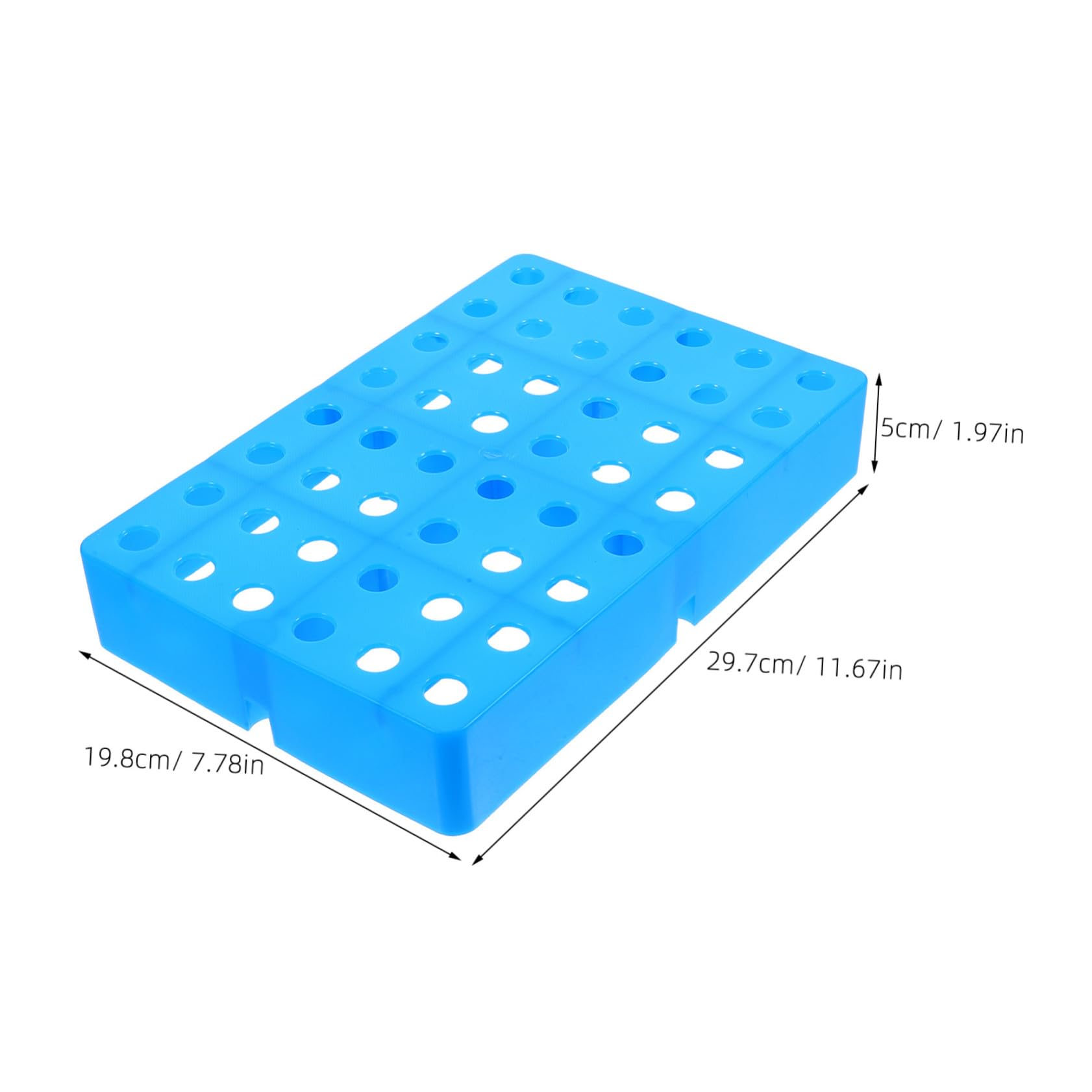 Lot De 2 Plateformes De Palettes en Plastique Légères Et Perforées pour Rangement dans Un sous-Sol Humide avec Grilles Respirantes Bleu