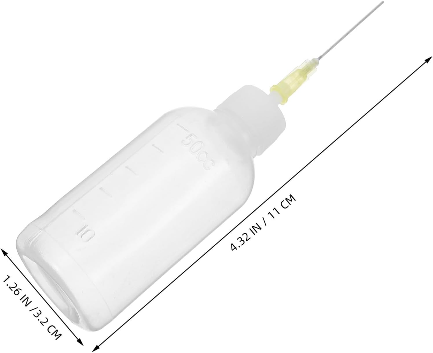 15pcs Precision Applicator Bottle 50ml 1.69oz Plastic Stainless Steel | Needle Tip Dispensing, Accurate Flow Control, Versatile Use for Liquids, Suitable for Professional Model Makers and DIY