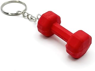 [Gevrkjenp] フィットネスキーホルダー、重量挙げキーホルダー,バーベルバックパックオーナメント | ノベルティキーホルダー、キーホルダーアウトドアスポーツアクセサリージム美しいボディービルジム
