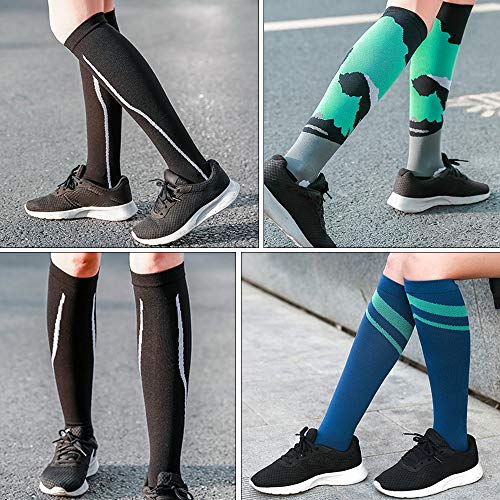 Meias Esportivas, Andoer Meias de pressão esportiva, masculino, feminino, meias de compressão, elást