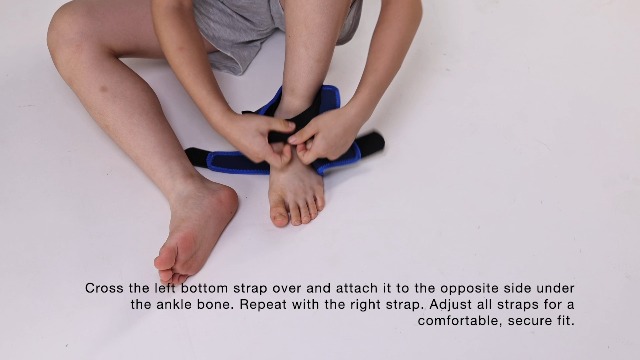 Image of BraceUP Kids Ankle Brace - Youth Ankle Support for Boys & Girls, Adjustable Foot Brace for Sports, Left or Right Foot (XS)
